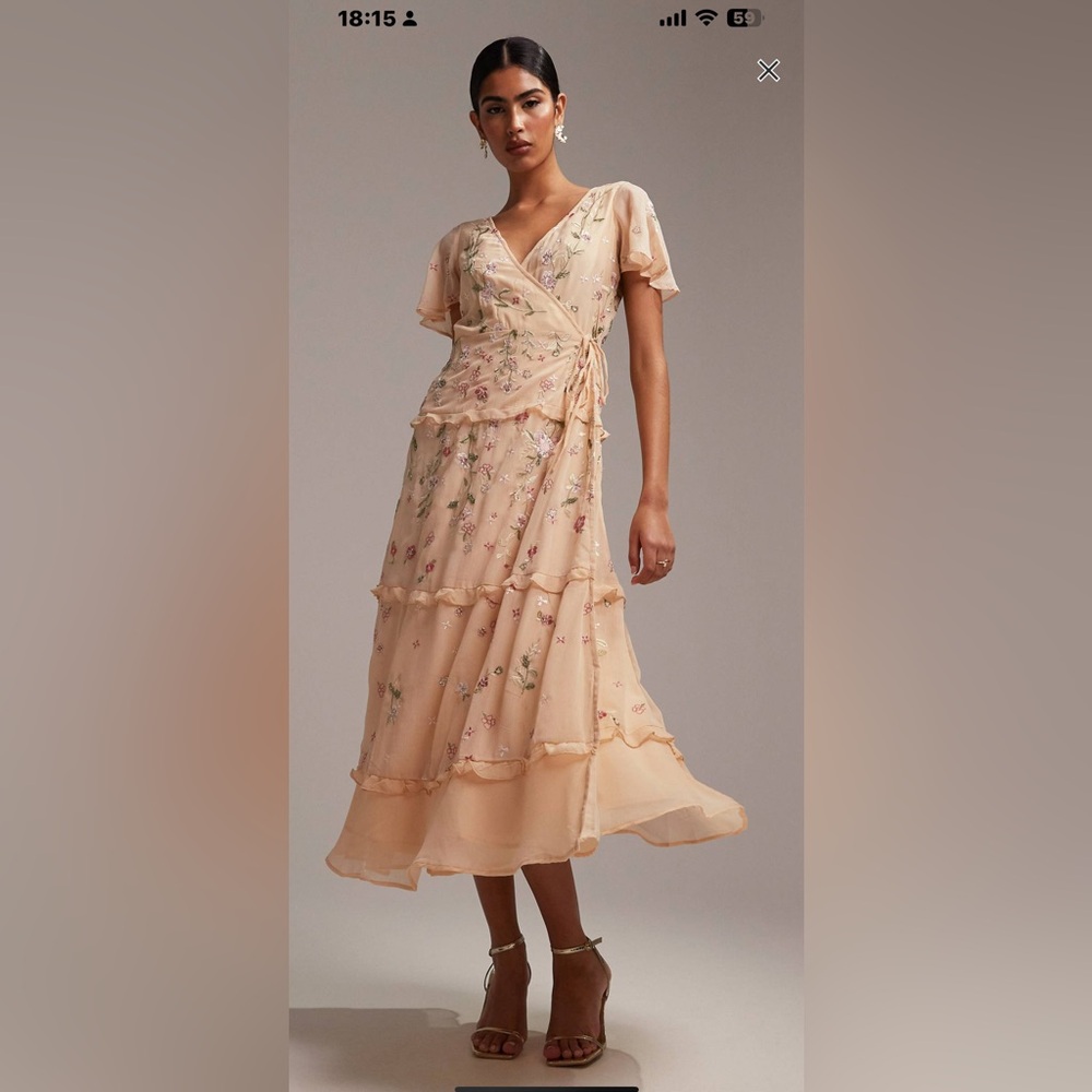 ASOS midi bridesmaid dress